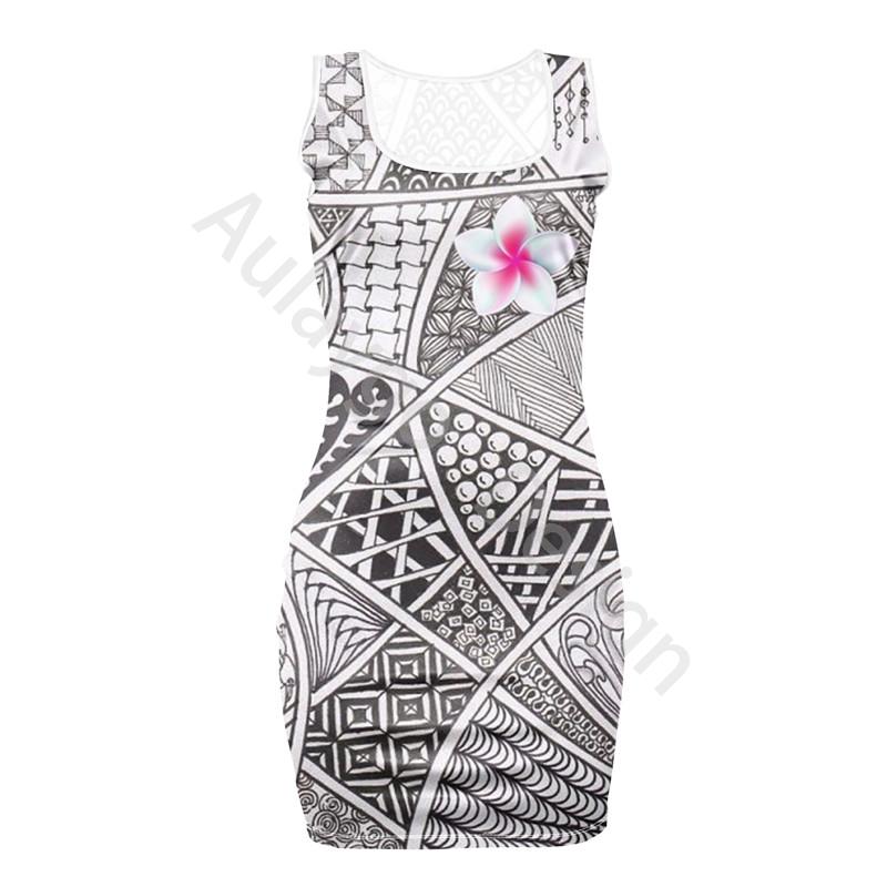 

Casual Dresses Samoan Tribal Plumeria Print Female Square Neck Sheath Dress Fashion Women Sexy Party Night Club 2021 Sukienka, Blue