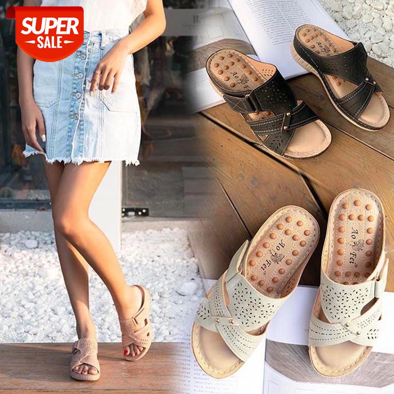 

Woman Sandals Wedge Heel Casual Sewing Women Shoes Female Sandals Fashion Shoes Ladies Casual Footwear Chaussures Femme #NU1u, Black