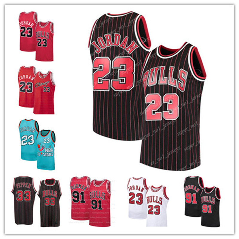 

Retro Mesh ChicagoBullJersey Scottie 33 Pippen Dennis 91 Rodman 23 Michael Basketball Jerseys High quality stitched Logos