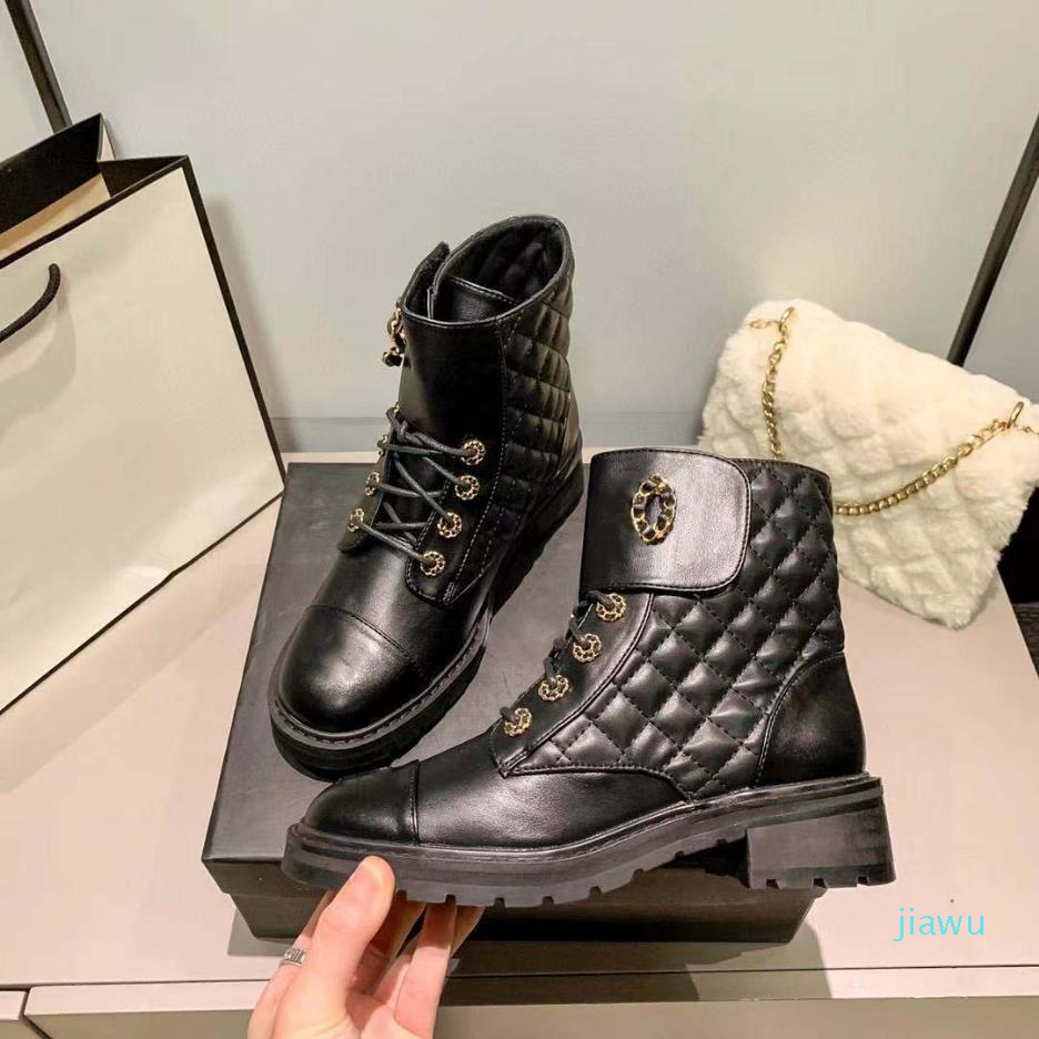 

Luxury-TOP Quality fashion leather star women Designer boots martin short autumn winter ankle Exquisite woman shoes cowboy booties, #1