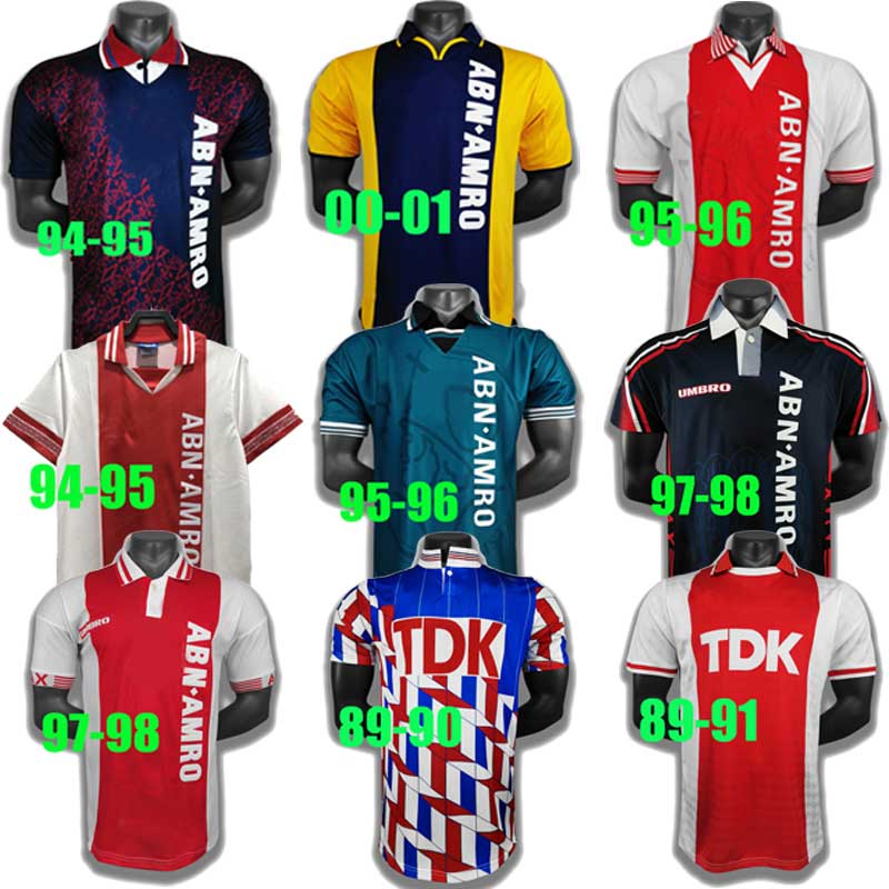 

00 01 HALLER AJAXES Retro soccer jersey 89 90 94 95 96 97 98 RIJKAARD KLUIVERT LITMANEN SEEDORF DAVIDS OVERMARS 2000 2001 BABEL Classic vintage football shirt