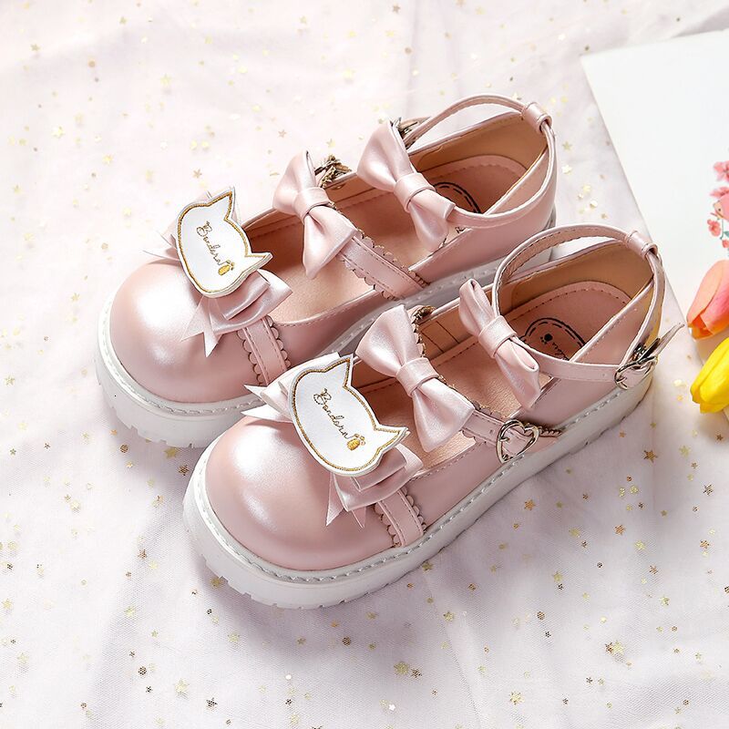 

Lolita Casual Woman Platform Women 2021 Fashion Solid Buckle Comfortable Apartments Lady Shoes Kawaii Shoe X0o9
