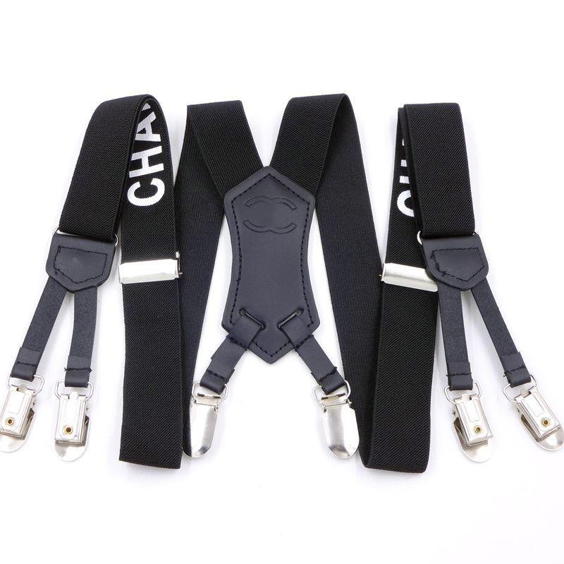 

2022 year new Designer Fashion Suspenders For Man And Women 3.0*115cm Six Clip