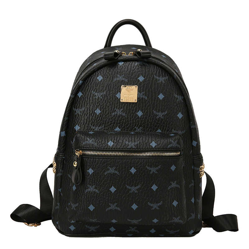 

Female Backpack Lady PU Leather designer Backpacks fashion back pack fow women handbags Mini shoulder Purse Cross body bag, Blue