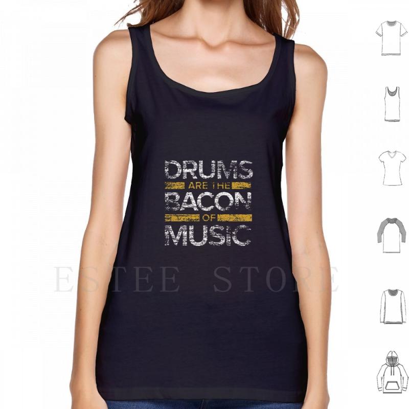 

Men' Tank Tops Musician Musical Instrument Drums Vest Sleeveless, M-tank-white