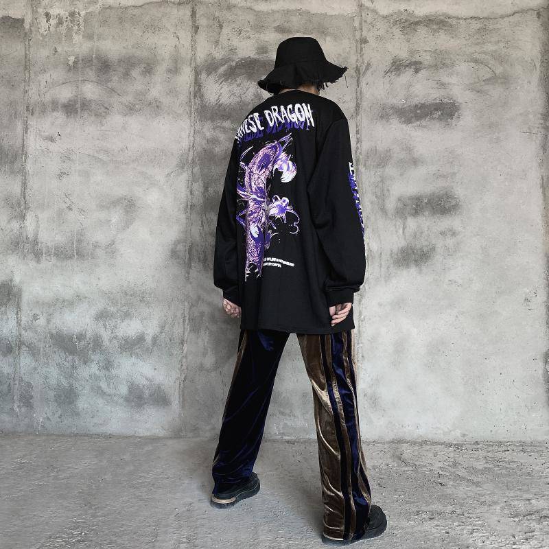 

2021 New Hip Hop Drago Imprimir Do O-pescoo t Camisa Dos Moda Casual High Street Camisetas Homens Pullover G9t6