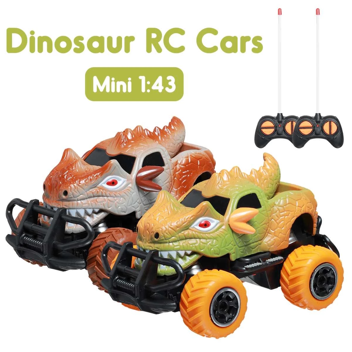 

Dinosaur RC Cars Dinosaur Remote Control Car Dino Jurassic toy Trucks RC Race Cars Monster RC Truck Toy New Gifts for Kids Boys