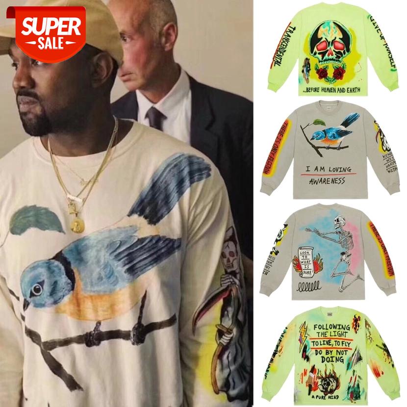 

Kanye West Kids See Ghosts Graffiti Men Sweatshirts Crewneck Hoodie Hip-hop Fashion New Arrived Magpie Streetwear Sweatshirt #xx5l, Black