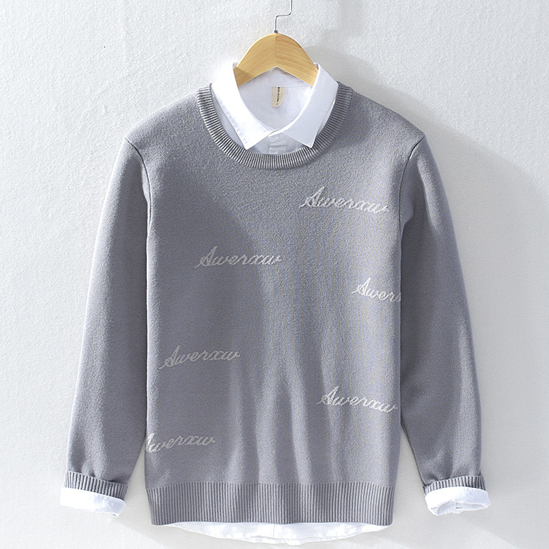 

2021 Autumn and Winter Male Long Sleeve Style Nightgown Around the Neck Fashion Thick Veet Man's Sweater Chandail Men's Aoba, Games