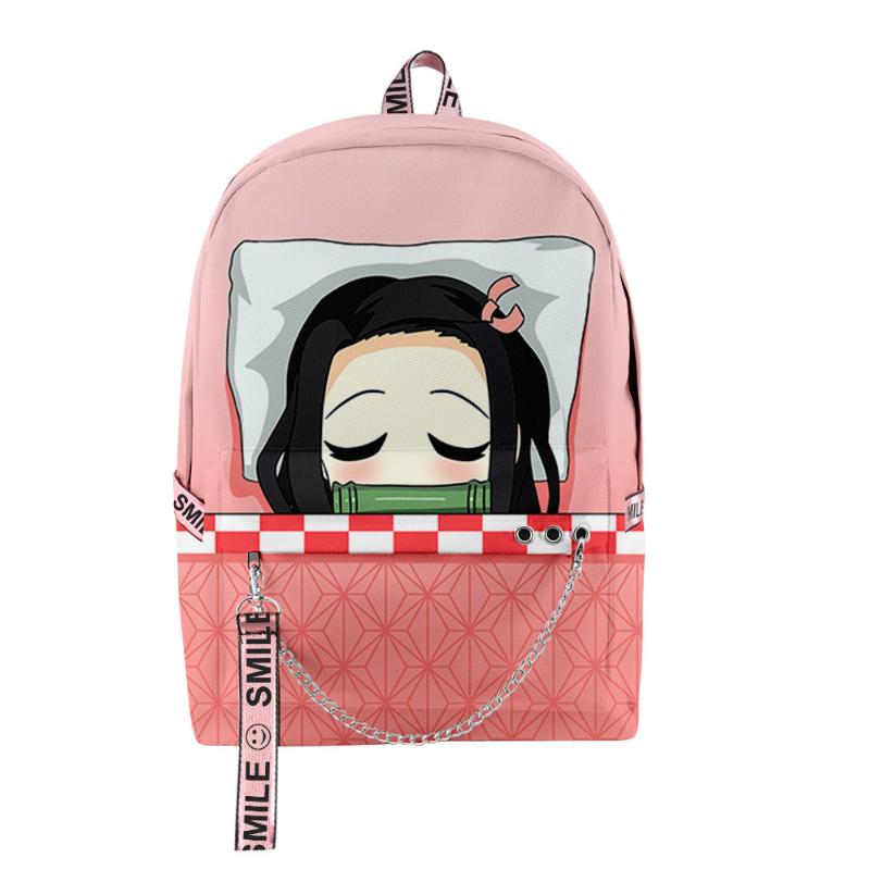 

Backpack Cool Shoulder Backpacks Students School Bags Demon Slayer Kimetsu No Yaiba 3D Oxford Waterproof Boys Girls Travel