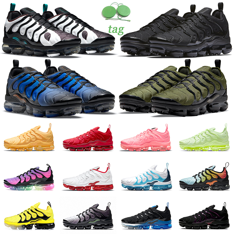 

TN Plus Men Running Shoes Triple Black White Yolk All Red Rough Green Swingman Light Bone Obsidian Zebra Coquettish Purple Mens Women Trainers Sports Sneakers, 36-40 yolk