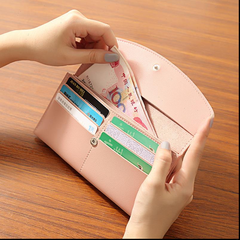 

wallet female red pink gray blue black women purse cellphone card holder carteira large capacity, Red;black