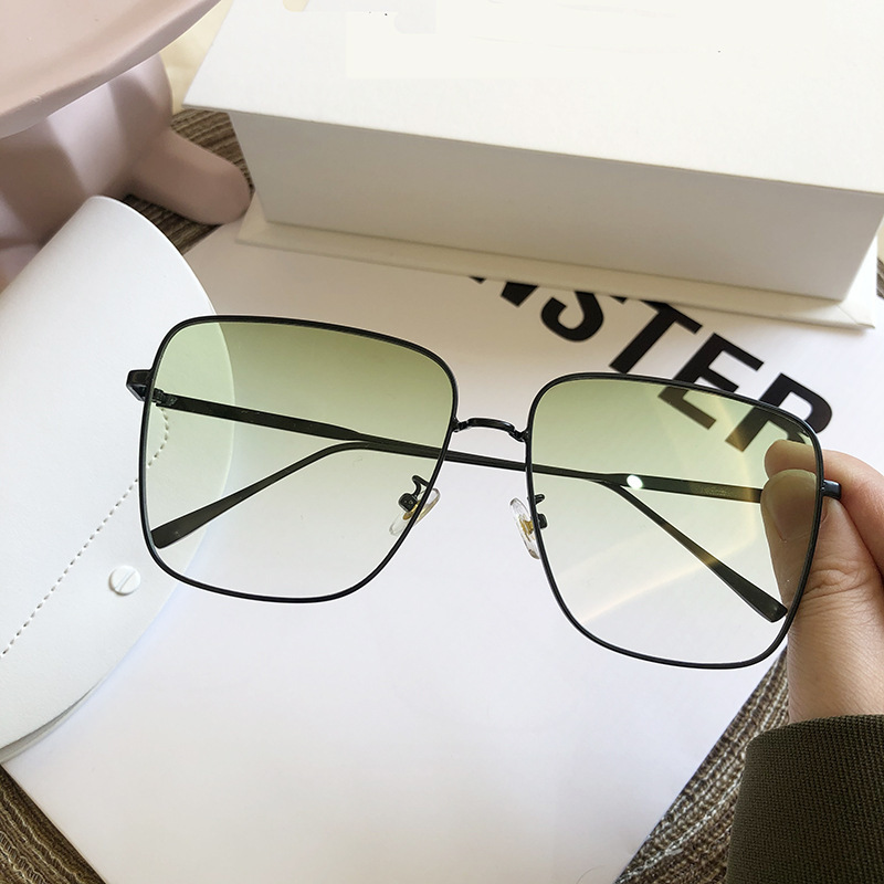 Gafas de sol cuadradas de aleación verde aguacate chicmujer Gafas de sol cuadradas de aleación verde aguacate chicmujer