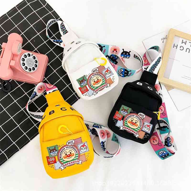 

Korean 2021 spring summer new small chest bag cute trendy children's backpack cartoon boys and girls zero wallet, Yellow one
