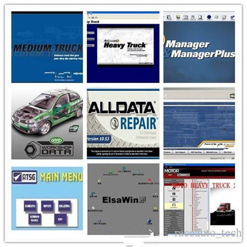 

alldata 1tb 10.53v Repair Software tool Vivid Workshop Data Atsg 49 in1 HDD Usb3.0 full set for cars trucks