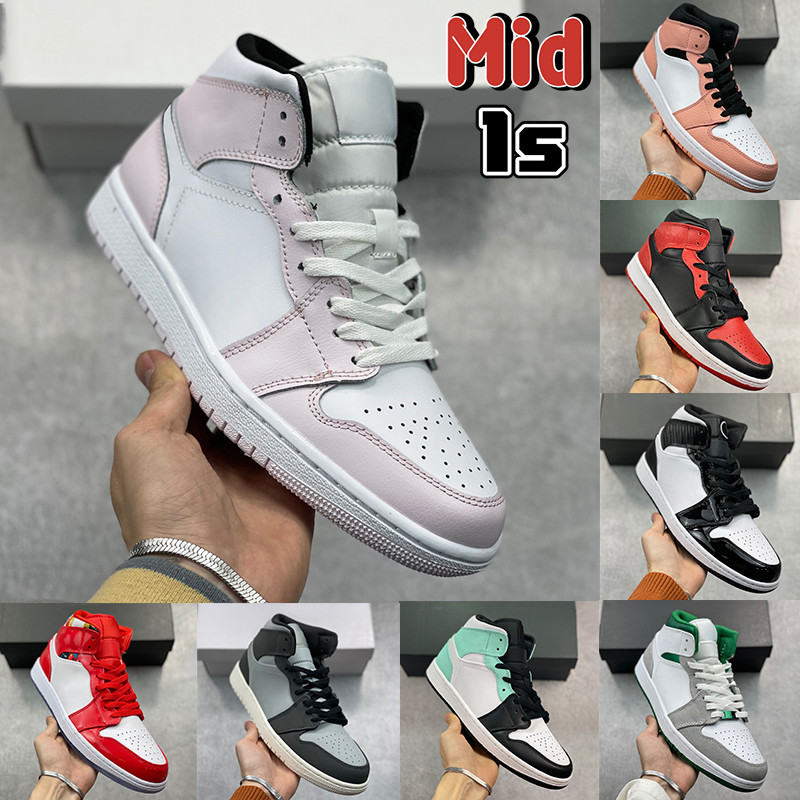 

Mid 1 1s mens Basketball Shoes light smoke grey 2.0 Barely Rose pink quartz UNC SE sesame banned carbon fiber arctic orange men women Sneakers, Bubble wrap packaging