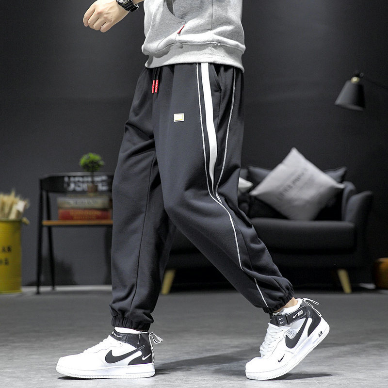 

New 2021 Cargo Harem Spring Men's Casual Hip Hop Males Track Pants Hallways Fashion Harajuku Streetwear Exyq, Grey light