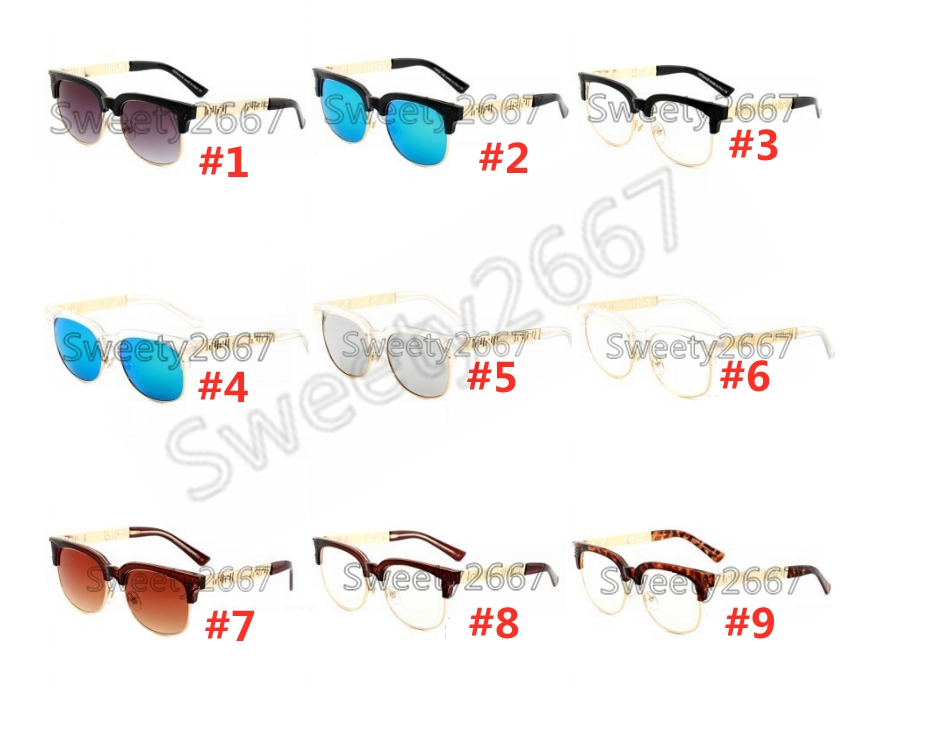 

New Frame Designer Trend Light Sunglasses Eyeglasses Brand vintage Flat Glasses Men Frame Round Myopia Ladies 2166