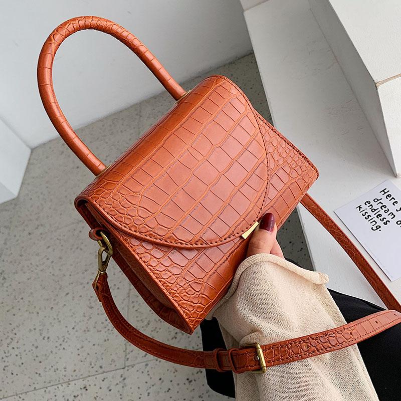 

Stone Pattern Small Casual Tote PU Leather Crossbody Bags For Women 2021 Shoulder Messenger Bag Designer Chic Lady Handbags, Beige