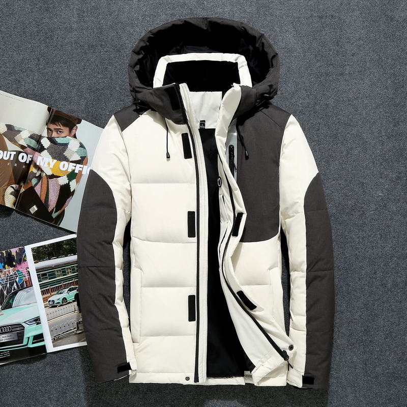 

2021 New High Quality Pato Men with Hood for Low Jackets Man Patchwork Gross Winter Masculine Mode Coats Keep Outerwear Hot Qdpq, Black