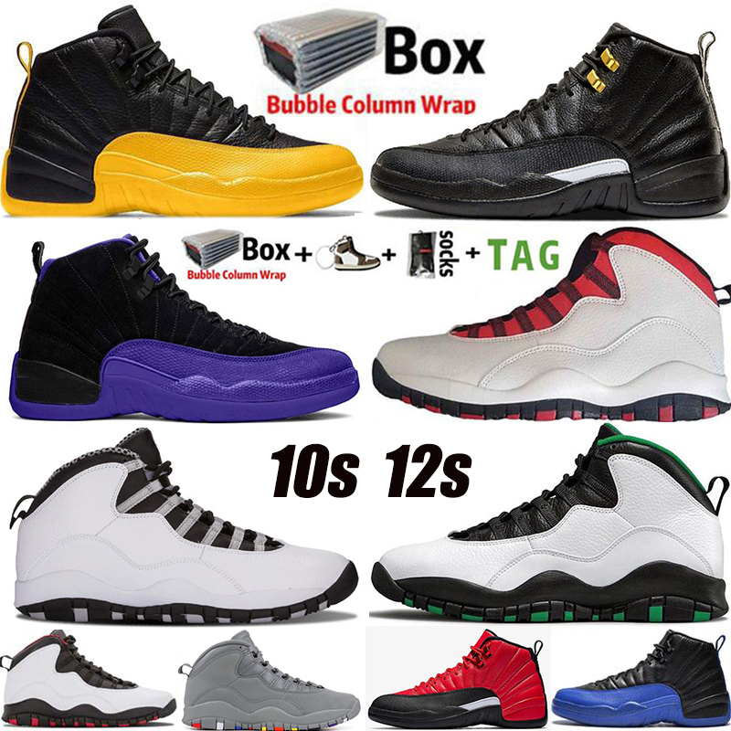 

Jumpman High OG Men Basketball Shoes 12 12s University Gold The master Stone Blue Triple Black Concord 10 10s Cool grey Chicago Cement Mens Sports Sneakers Size 13