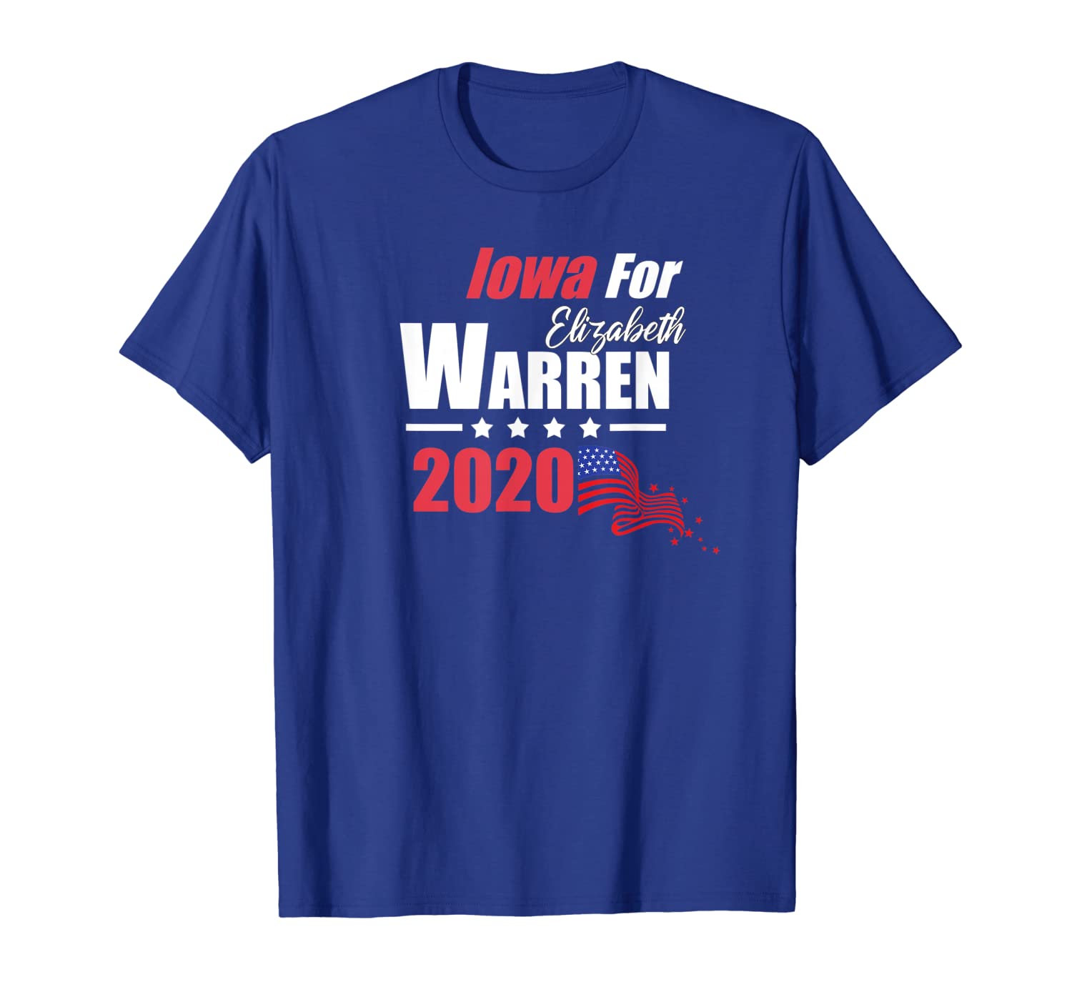 

IA Iowa For Elizabeth Warren 2020 President Democrat T-Shirt, White;black