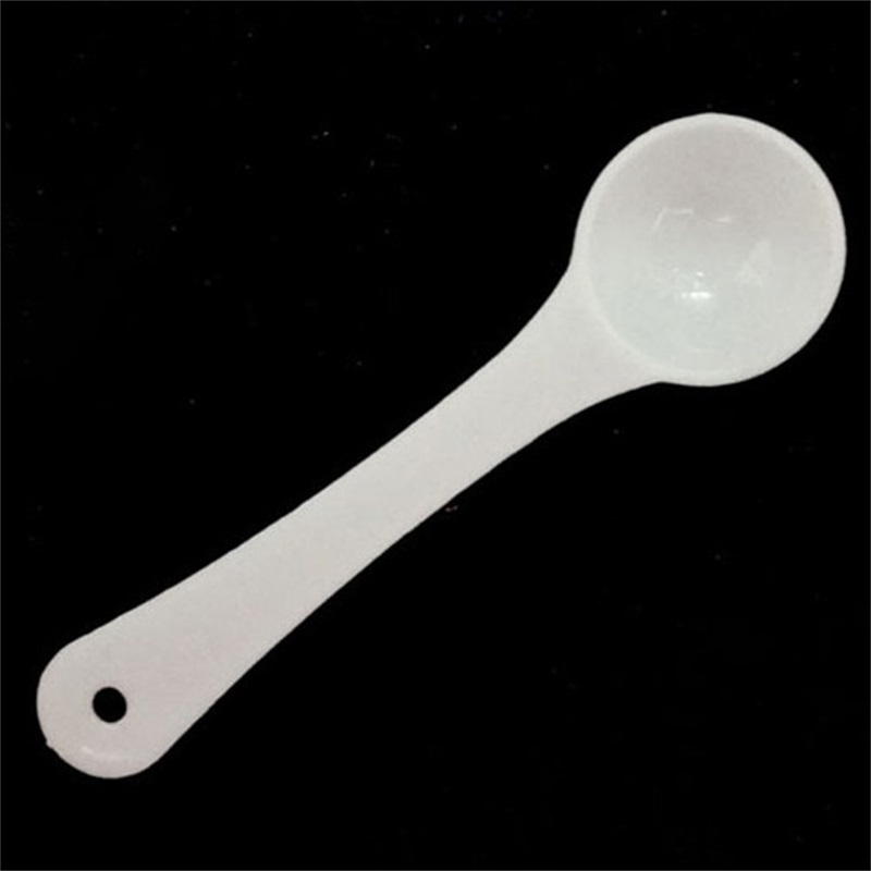 

1G Professional Plastic 1 Gram Scoops Spoons For Food Milk Washing Powder Medcine White Measuring Spoons 382 R2