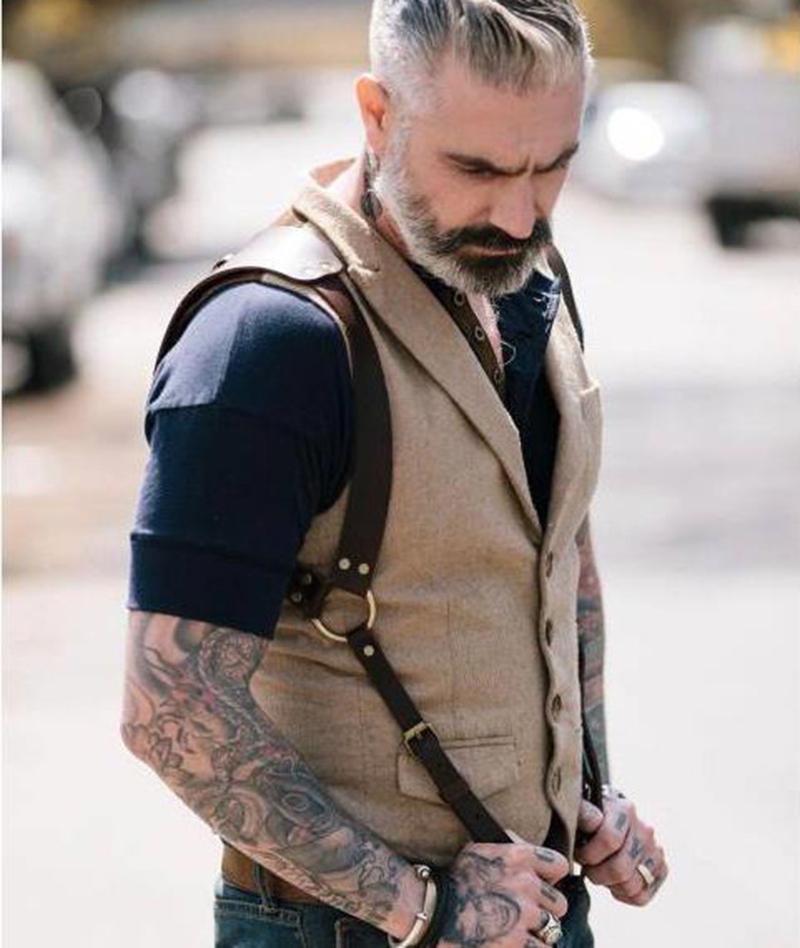 

Men' Vests Wool Blend Slim Vest Lapel Business Groomsmen Clothing Wedding, Khaki