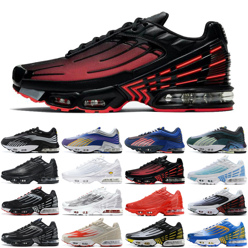 

2021 tn plus 2 3 men women running shoes triple white Black Laser Blue Topography Pack mens trainers sports sneakers, #13 triple black leather 40-45