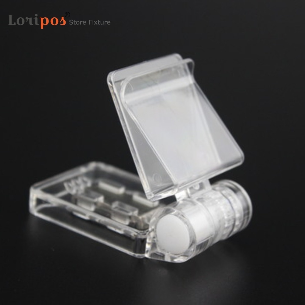 Plastic Refrigerator Label Sign Clip Card Price Tag Holder Snap Magnetic Clamp Freezer Shelf Talker Magnet-image-755203651