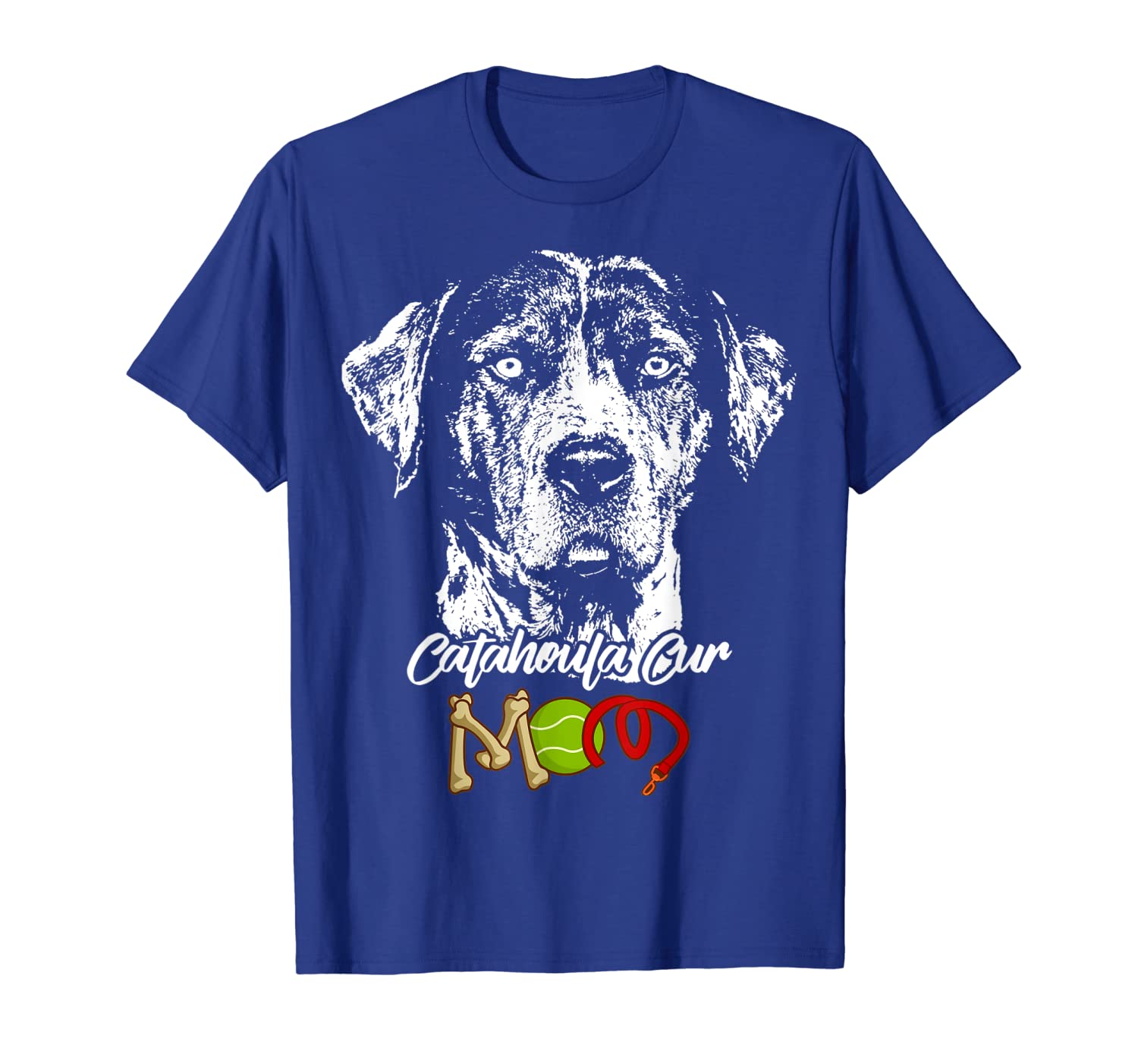 

Cute Catahoula Cur Mom T-Shirt, White;black