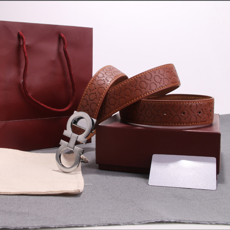 

Fashion belt classic luxury high quality leather 3.5cm wide men's and women's Belts big buckle designer accessories gifts wholesale, Black