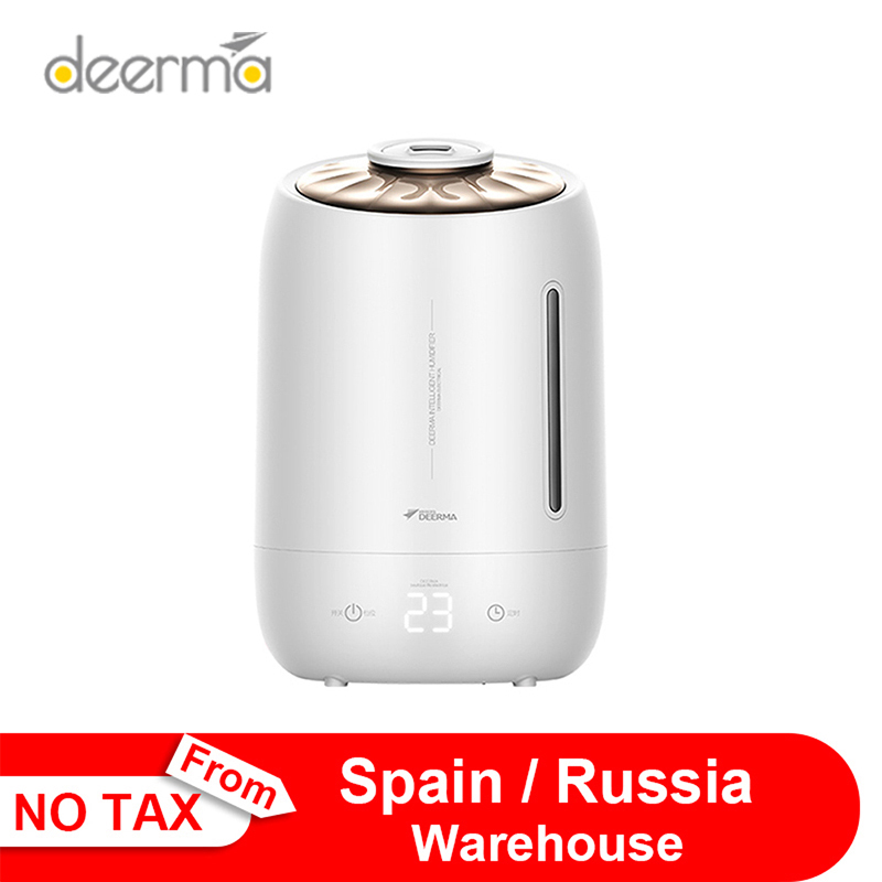 

Deerma Household Air Humidifier Air Purifying Mist Maker Timing With Intelligent Touch Screen Adjustable Fog Quantity 5L