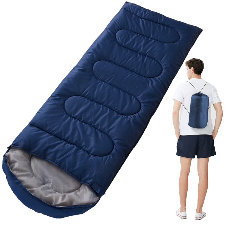 

Outdoor Bag Ultralight Thickened winter Waterproof warm sleeping camping sleeping bags, Blue