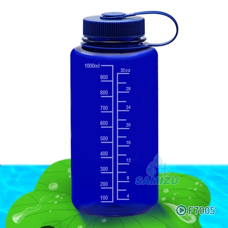 

Large capacity tritan water transparent 1000ml plastic space handle sports cup, White