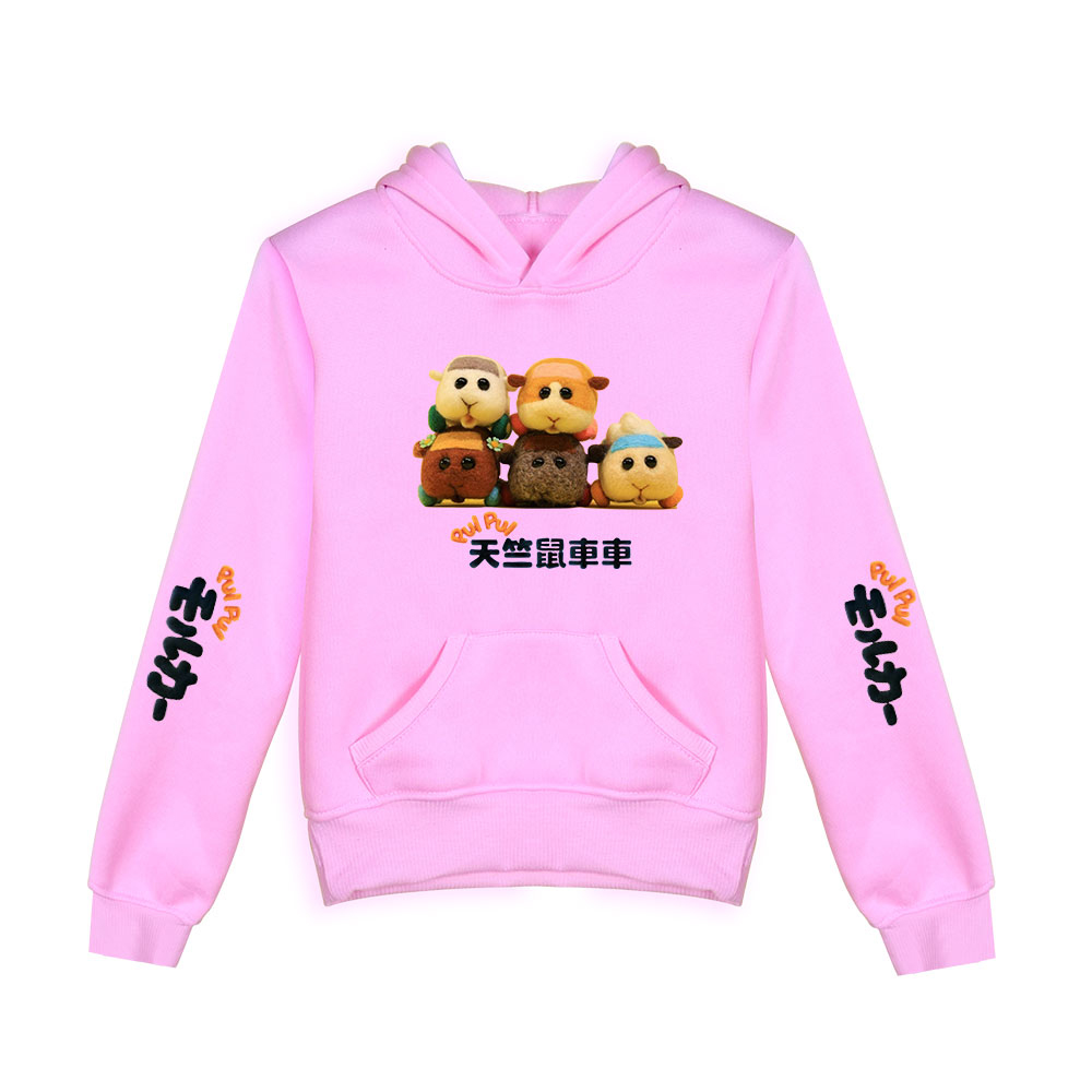 

Pui Pui Molcar Kids Hoodies for Boys Girls Harajuku Sweatshirt Streetwear Hip Hop Pullover Funny Hooded Jacket Children Clothes, 002