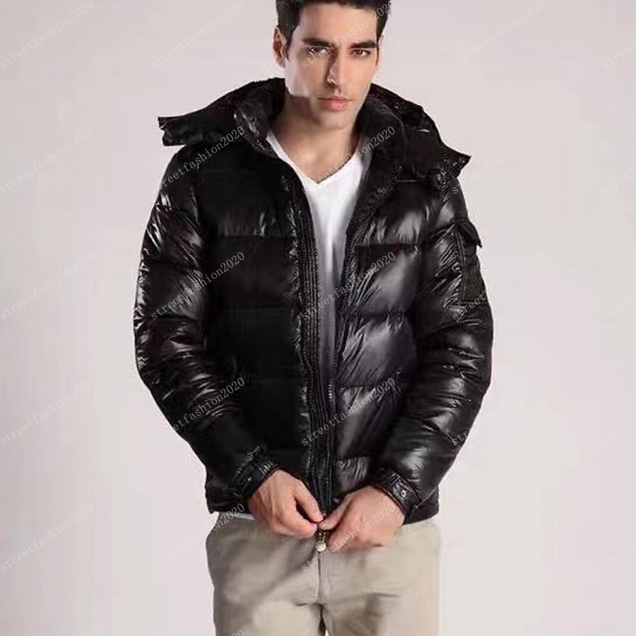 

Mens Jacket down Parkas Classic Casual winter Coats Outdoor Feather Keep warm Doudoune Homme Unisex Coat Outerwear Hooded Cold protection Windproof Size s-xxl, Black-matt
