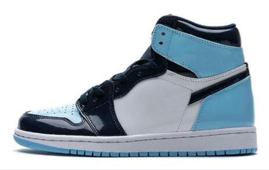 Hommes Femmes Chaussures de sport Noir Rouge 1S Classique Chaussures en cuir à pointe haute