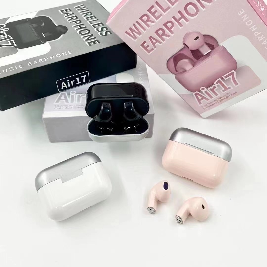 

AIR17 Bluetooth Headset Wireless Sport Bluetooth Headset iPhone Samsung, White