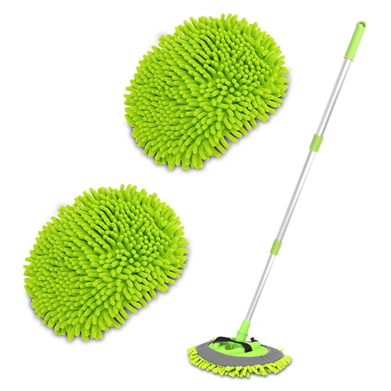 

Towel 2 In 1 Three Section Car Washing Mop Super Absorbent Cleaning Brushes Window Wash Tool Dust Wax