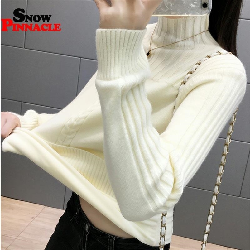 

Women pullovers sweater turtleneck sleeve knitted multiple colors for winter loose style female coat 210524, Blue