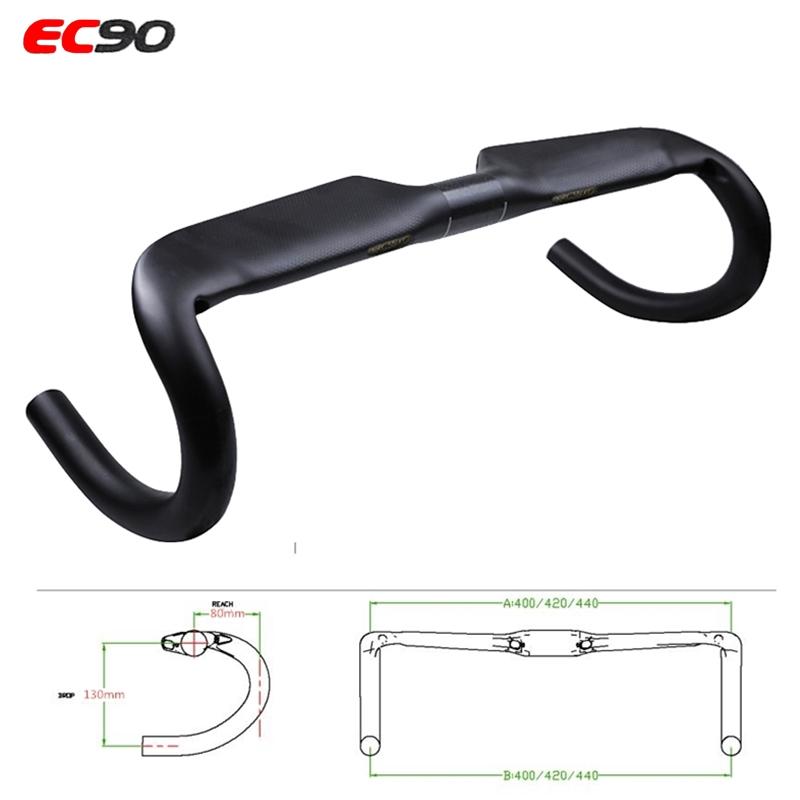 

Bike Handlebars &Components 2021 EC90 Carbon Handlebar Road Drop Bar Bicycle 31.8MM 400/420/440 Part