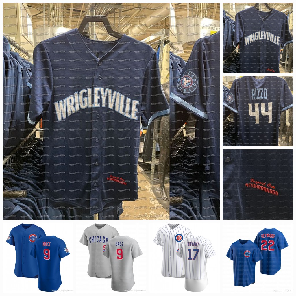 

Womens Chicago Wrigleyville Javier Baez Cubs 2021 City Connect Jersey Anthony Rizzo Kris Bryant Joc Pederson Willson Contreras Craig Kimbrel Winkler, Blue;black