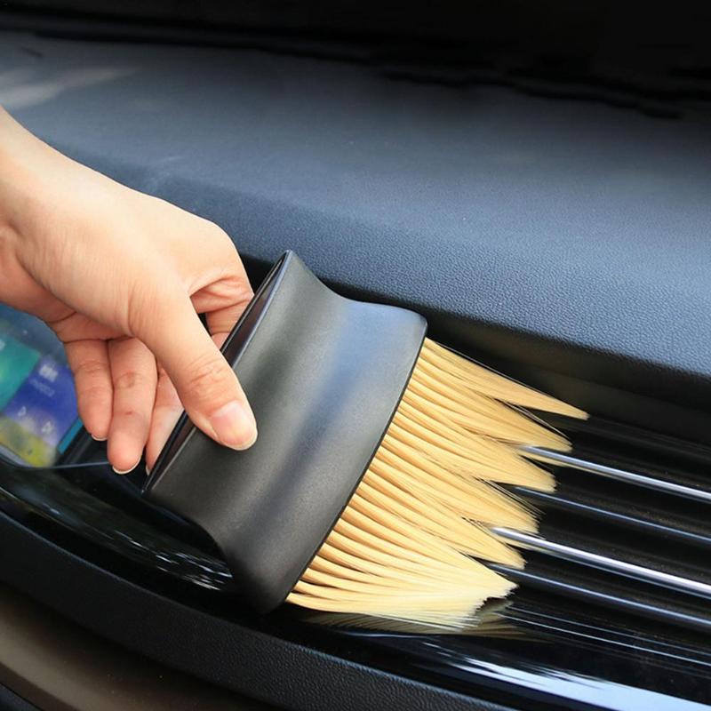 

Car Sponge Cleaning Brush Air Conditioning Outlet Interior Tool For Indoor, Outlet, Leather, Door, Panel