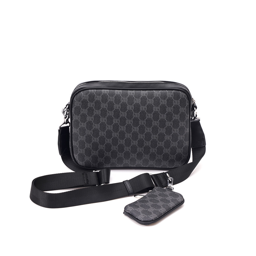 

printed lovers small satchel bag one-shoulder crossbody bag male Europe and the United States new fashion handbags, As photo
