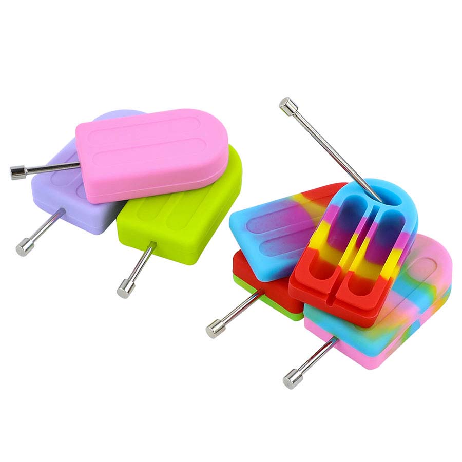 

Storage Bottles Silicone Smoke Oil Container Nonstick Smoking Jars FDA Cleakning Fortable Dab Jar