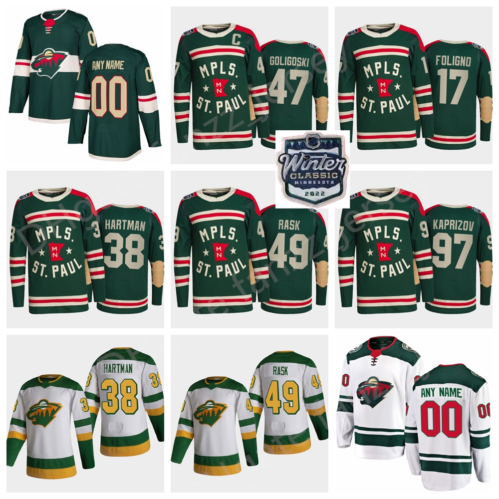 

2022 Winter Classic Minnesota Wild Jonas Brodin Jersey 33 Cam Talbot 23 Marco Rossi Jared Spurgeon Joel Eriksson Ek Greenway Matt Dumba Hockey Men Women Kids