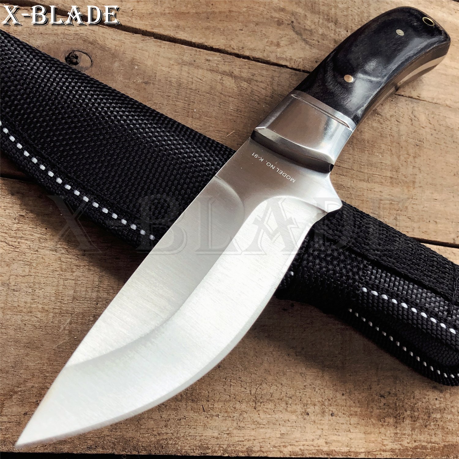 

High Hardness Tactics Knive Stainless Steel Camping Knifes Wood Handle Fixed Knives Hunting Outdoor Combat Survival Knifes