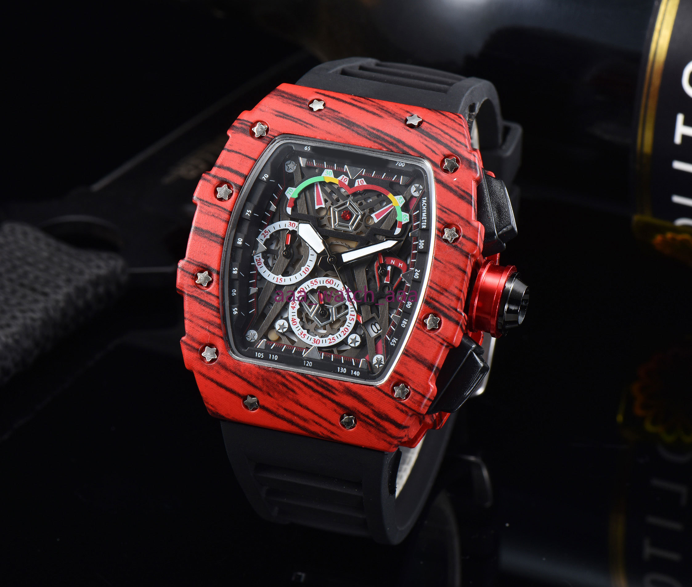 

Casual Sport Watch Men's Top Brand Luxury Quartz WristWatch Man's Clock Fashion Chronograph Silicone Strap Hot selling, Box