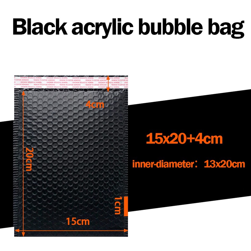 

Foam Envelope Bags Self Seal Mailers Padded Shipping Envelopes With Bubble Mailing Packages Black Padding Foil Courier Bag Waterproof 5 Sizes Poly